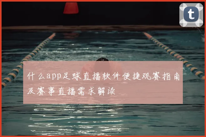 什么app足球直播软件便捷观赛指南及赛事直播需求解读